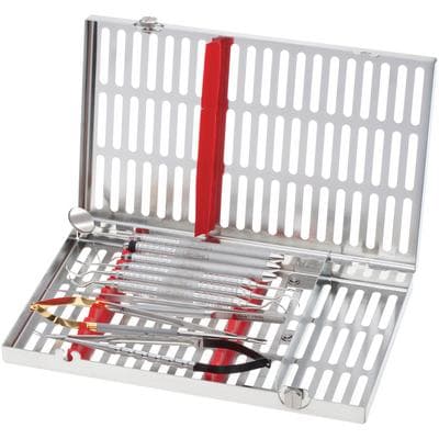 Hu-Friedy Microsurgical Instrument Kit, 11-Piece Set with 12-Place IMS Infinity Series Cassette, Satin Steel thumbnail 3