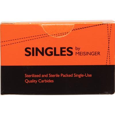 Meisinger Singles Sterile Carbide Bur FG #557, Cylinder, 1.0 mm, 25/Pk, HM31-010-FG thumbnail 5