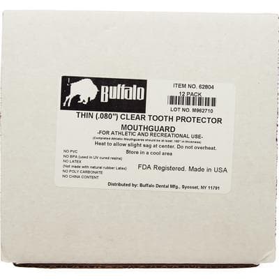 Buffalo Dental Clear EVA Mouthguard Material, 0.080" Thick, 5" x 5" Sheets, 12/Pkg, 62804 thumbnail 14