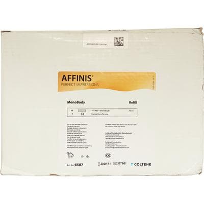 Affinis VPS Impression Material System 75, MonoBody Monophase, Regular Set, Light Blue, 75 ml Cartridges, Bulk Pack of 20, 6587 thumbnail 3