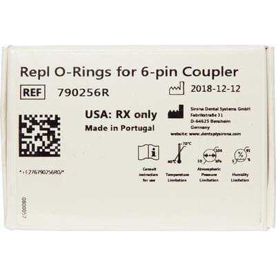 Dentsply Sirona Midwest Replacement Coupler O-Ring Set, 6-Pin, 2/Pkg, 790256R thumbnail 9