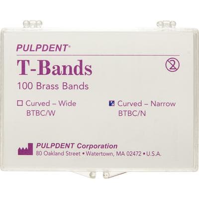 T-Bands Brass Curved Narrow Matrix Bands, 0.002" / 0.05 mm Thick, 5/32", 100/Pk, BTBC/N thumbnail 9