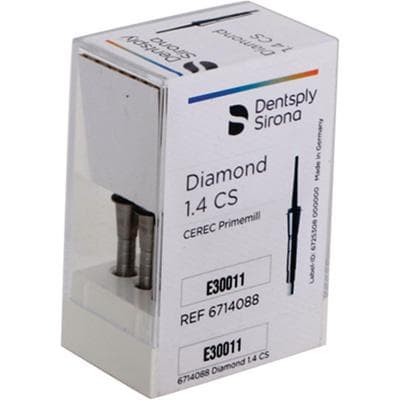 CEREC Primemill Diamond Milling Bur, 1.4 mm, CS, 6/Pkg thumbnail 9