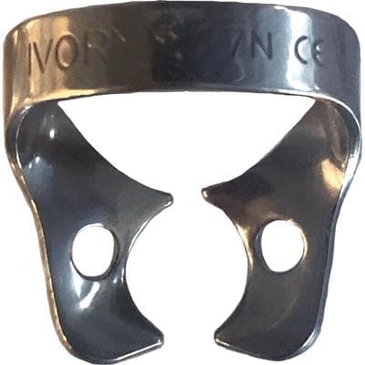 Ivory Rubber Dam Clamp, Wingless, #27N, Universal Bicuspid/Premolar, Stainless Steel, 50057730 thumbnail 13