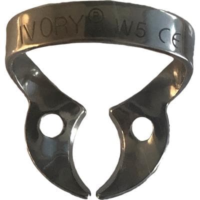 Ivory Rubber Dam Clamp, Wingless, #W5, Stainless Steel, Large Upper Molar, 50057526 thumbnail 12