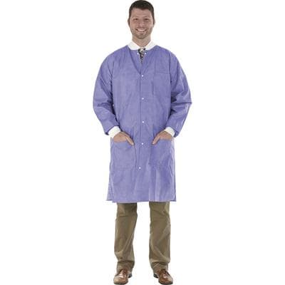 SafeWear High Performance Disposable Lab Coat, Small, Plum Purple, 45 g/m2 SMS, AAMI Level 2, 12/Pk, 8109-A thumbnail 17