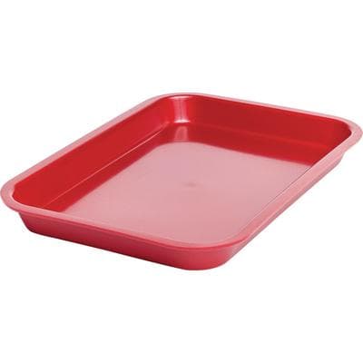 Zirc Mini Tray, F-Size, Flat, Red, 9-3/8" x 6-3/8" x 7/8", 20Z101-M thumbnail 8