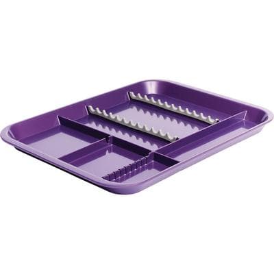 Zirc B-Lok Divided Set-Up Tray, Size B, Plum, 13-3/8" x 9-5/8" x 7/8", 20Z451-E thumbnail 7