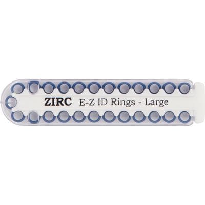 Zirc E-Z ID Instrument Rings, Large, 1/4", Midnight Blue, 25/Pk, 70Z200T thumbnail 9