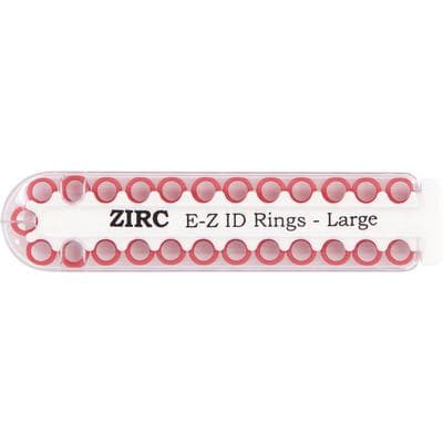 Zirc E-Z ID Rings, Small, Red, 1/8", 25/Pack, 70Z100-M thumbnail 6