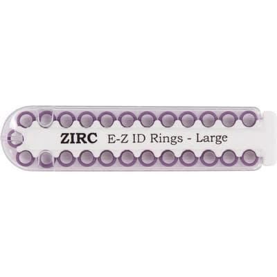 Zirc E-Z ID Instrument Rings, Small, 1/8", Plum, Refill Pack of 25, 70Z100E thumbnail 6