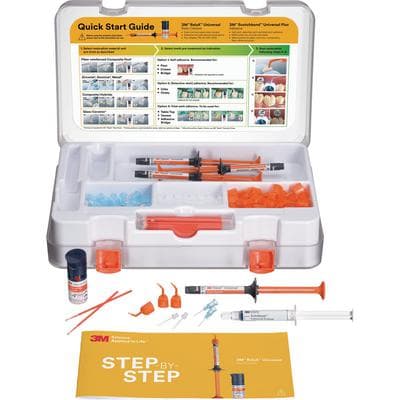 3M RelyX Universal Resin Cement Intro Kit, Shades TR, A1, A3O, WO, 4 x 3.4g Syringes, 56968 thumbnail 15