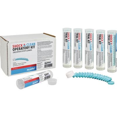 Palmero Shock & Clean Operatory Kit, 6 Tubes (16 Vacuum Clean Tablets + 1 Vacuum Shock Tablet per Tube), #3546TK thumbnail 6