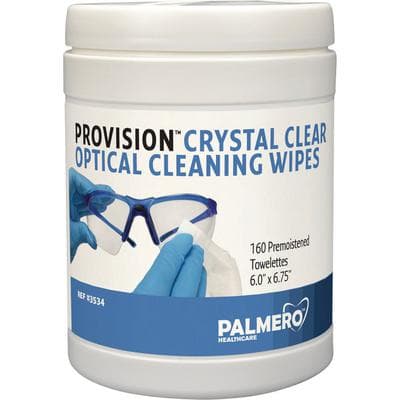 ProVision Crystal Clear Optical Cleaning Wipes, 6" x 6.75", 160 Wipes/Canister, 3534 thumbnail 12