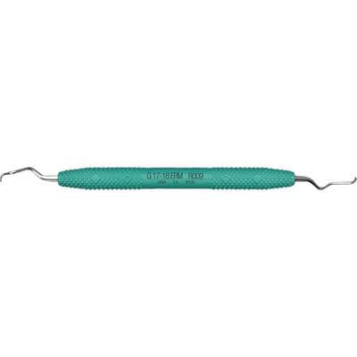 PDT Amazing Gracey Curette #17/18 Extended Reach Mini, Green Resin Handle, Double End, R009 thumbnail 7