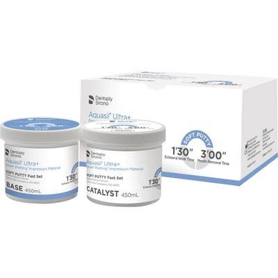Aquasil Ultra+ Soft Putty Fast Set VPS Impression Material, 2 x 450 mL (Base & Catalyst), 678620 thumbnail 9