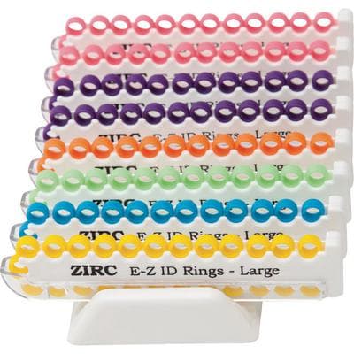 Zirc E-Z ID Large Ring System, Vibrant Assorted Neon, 1/4" Rings, 200/Pk, 70Z210 thumbnail 12