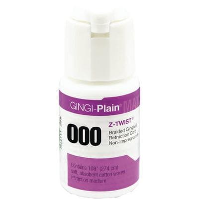 Gingi-Plain Max Z-Twist Weave Retraction Cord, Non-Impregnated, #000 Extremely Thin, 108" per Bottle, 1117TM thumbnail 13