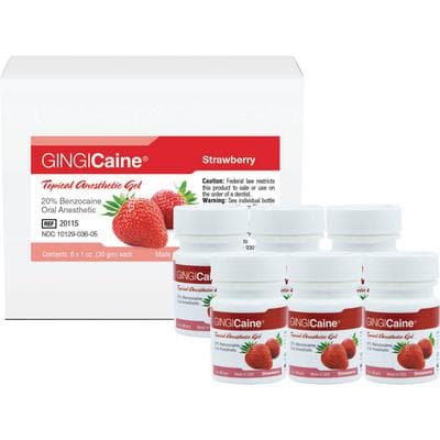 Gingicaine Topical Anesthetic Gel, 20% Benzocaine, Strawberry, 1 oz Jar, 20118 thumbnail 8