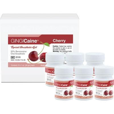 Gingicaine Topical Anesthetic Gel, Bing Cherry Flavor, 20% Benzocaine, 1 oz Jar, GI-20109 thumbnail 5