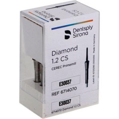 CEREC Primemill Diamond Milling Bur, 1.2 CS, 1.2 mm, 6/Pack, 6714070 thumbnail 11