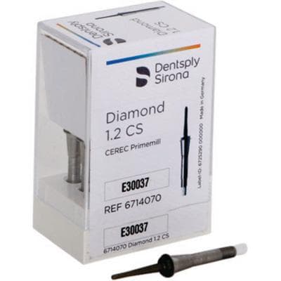 CEREC Primemill Diamond Milling Bur, 1.2 CS, 1.2 mm, 6/Pack, 6714070 thumbnail 16