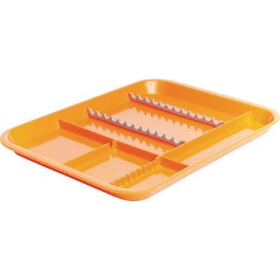 Zirc B-Lok Divided Setup Tray, Size B (Ritter), Neon Orange, 13-3/8" x 9-5/8" x 7/8", 20Z451Q thumbnail 8