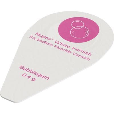NUPRO 5% Sodium Fluoride White Varnish, Bubblegum Flavor, 0.4 g Unit Dose, 500/Pkg thumbnail 7