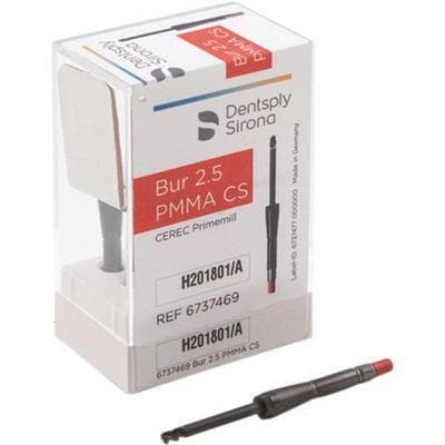CEREC Primemill Milling Bur 2.5 PMMA CS, Carbide, 3/Pkg thumbnail 5