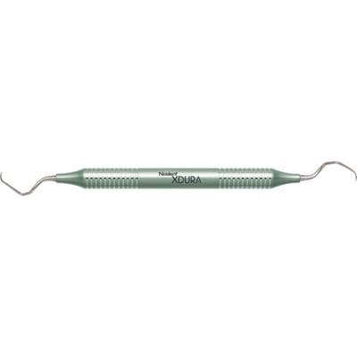 Nordent XDURA Gracey Curette #17-18 Long Reach, Double End, DuraLite Round Handle, Stainless Steel, RENSGR17-18L thumbnail 3