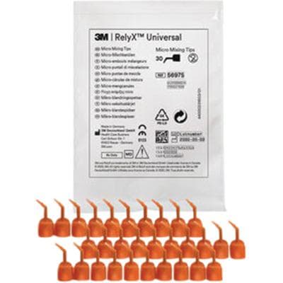 3M RelyX Universal Resin Cement Micro Mixing Tips, Orange, 30/Pk, 56975 thumbnail 22