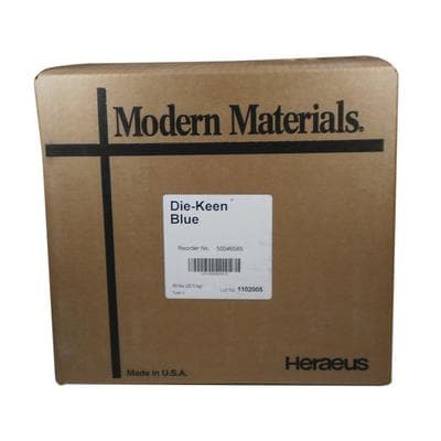 Kulzer Die-Keen Type V Die Stone, Blue, 45 lb Carton, 50046585 thumbnail 10