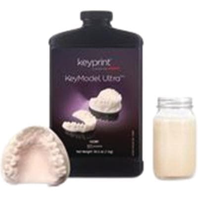 Keyprint KeyModel Ultra Laboratory 3D Printing Resin, Ivory, 1 kg Bottle, 4220009 thumbnail 5