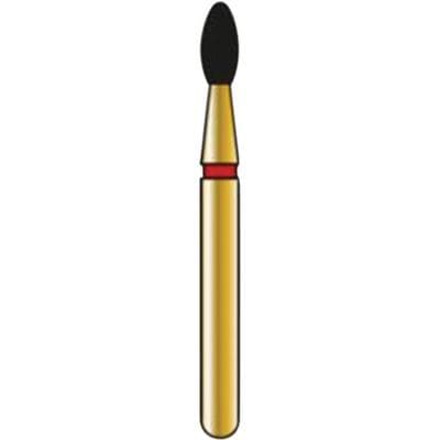 Alpen® Multi Use Diamond Bur, FG Friction Grip, Football, Fine Grit, Red Ring, #379, 2.3 mm Diameter, 5.0 mm Length, 50/Pkg thumbnail 3