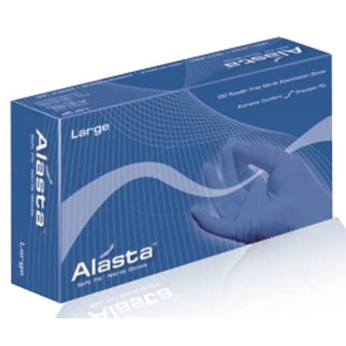 Alasta Soft Fit Nitrile Examination Gloves, Powder-Free, Latex-Free, Textured, Violet Blue, Medium, 100/Box, ALS100M thumbnail 14