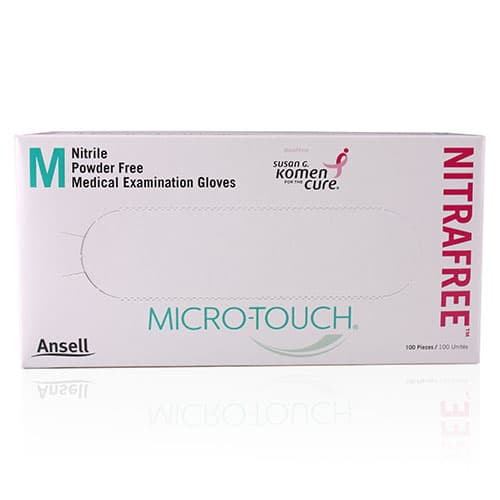 Micro-Touch NitraFree Pink Nitrile Exam Gloves, Powder-Free, Non-Sterile, Extra Small, 100/Box, 6034510 thumbnail 15