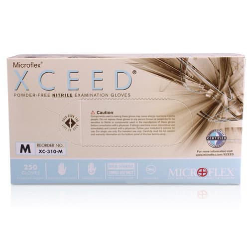 XCEED Nitrile Examination Gloves, Powder Free, Latex Free, Blue, Medium, 250/Box, XC-310-M thumbnail 14