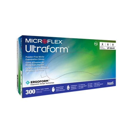 Ultraform Powder-Free Nitrile Exam Gloves, Large, Cobalt Blue, 300/Box, UF-524-L thumbnail 12
