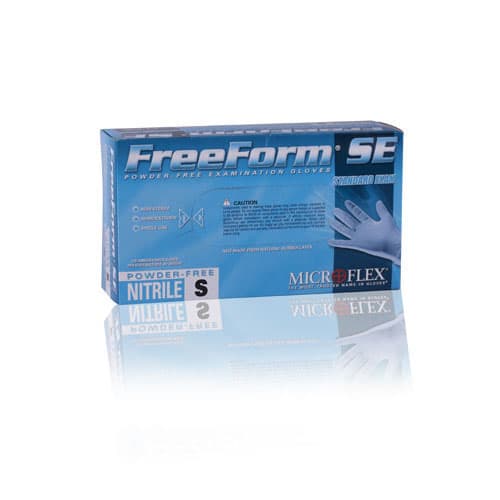 Microflex FreeForm SE Nitrile Exam Gloves, Powder-Free, Non-Sterile, Blue, Extra Large, 100/Box, FFS-700-XL thumbnail 10