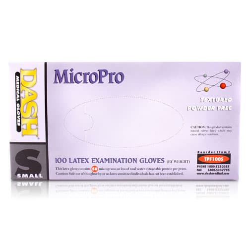MicroPro Powder-Free Textured Latex Exam Gloves, Large, Natural, 100/Box, TPF100L thumbnail 13