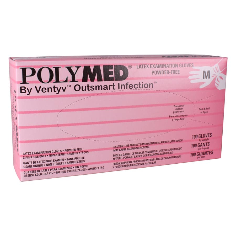 Sempermed Polymed Powder-Free Latex Exam Gloves, Medium, White, 100/Bx, PM103 thumbnail 9