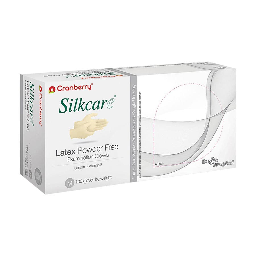 Cranberry Silkcare Latex Powder-Free Examination Gloves, Medium, 100/Box, CR7817 thumbnail 16