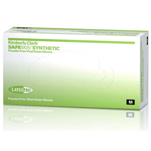 Halyard Safeskin Synthetic Powder-Free Vinyl Exam Gloves, Small, 100/Box, 55031 thumbnail 2