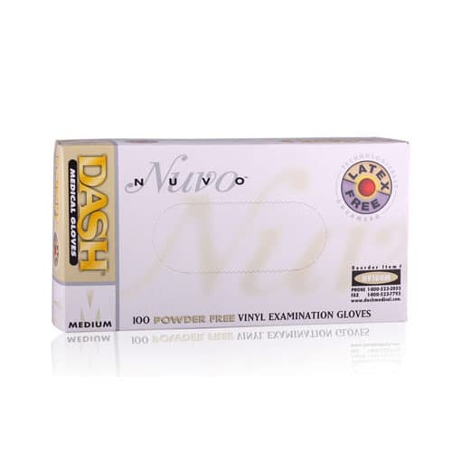 Nuvo Vinyl Exam Gloves, Powder-Free, Non-Sterile, Medium, White, 100/Box, NV100M thumbnail 12