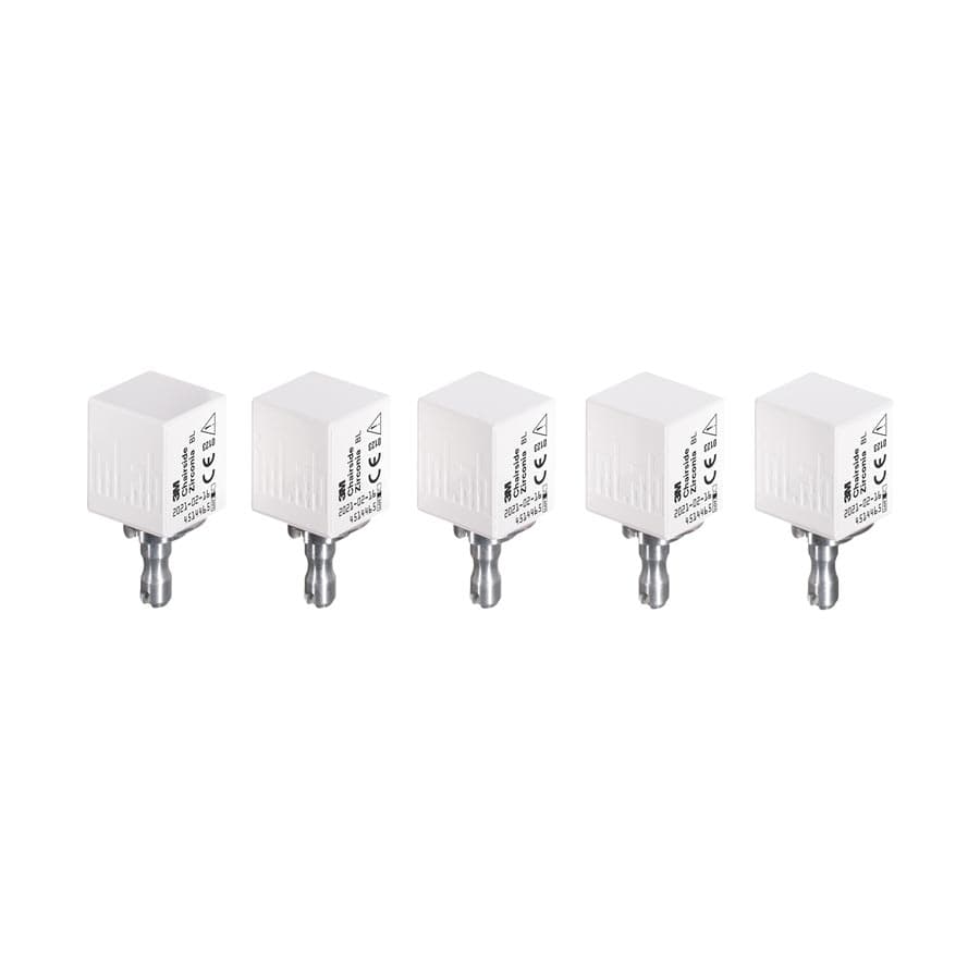 3M (Solventum) Chairside Zirconia Crown Block for CEREC, 20 mm, Shade BL (Bleach), Refill 5/Pk, 69940 thumbnail 16