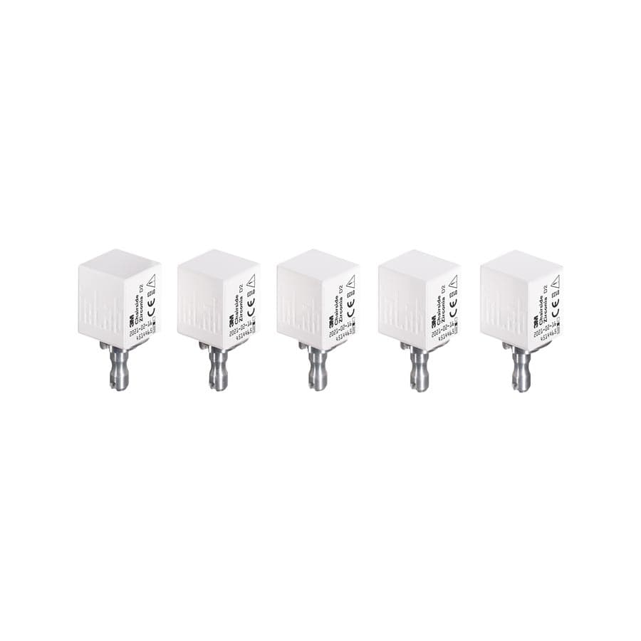 3M/Solventum Chairside Zirconia CEREC Crown Block Refill, Shade D2, 20 mm, 5/Pkg, 69947 thumbnail 11