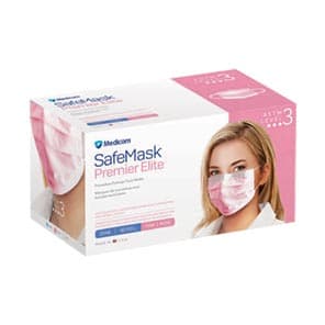 SafeMask® Premier Elite™ Procedure Earloop Face Mask, ASTM Level 3, Pink, 50/Box, 2046 thumbnail 19