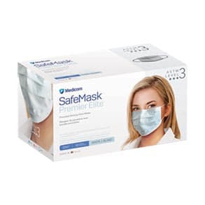 SafeMask Premier Elite Procedure Earloop Face Mask, ASTM Level 3, White, 50/Box, 2047 thumbnail 19