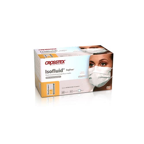 Isofluid FogFree Earloop Surgical Face Mask, ASTM Level 1, Anti-Fog, Fluid Resistant, Blue, 40/Box, GCICXB thumbnail 14