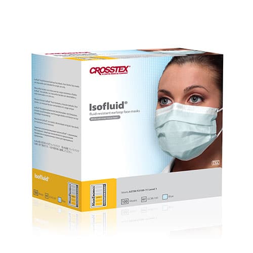 Crosstex Procedural Earloop Face Mask, ASTM Level 2, Blue, 100/Box, GCPBL100 thumbnail 14